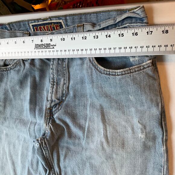 Levi’s The Original Jeans Men’s Waxed Slim Straight Denim 514 size 34 x 34, Blue - Picture 2 of 11